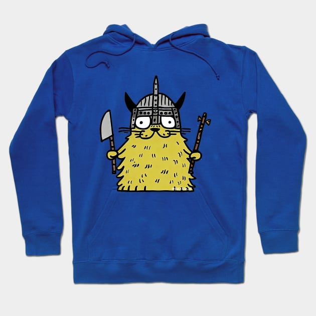 Viking Cat Hoodie by Pickledjo